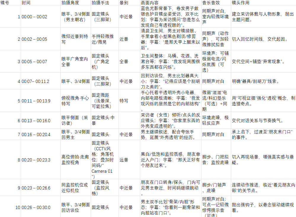 分镜头拉片拆解